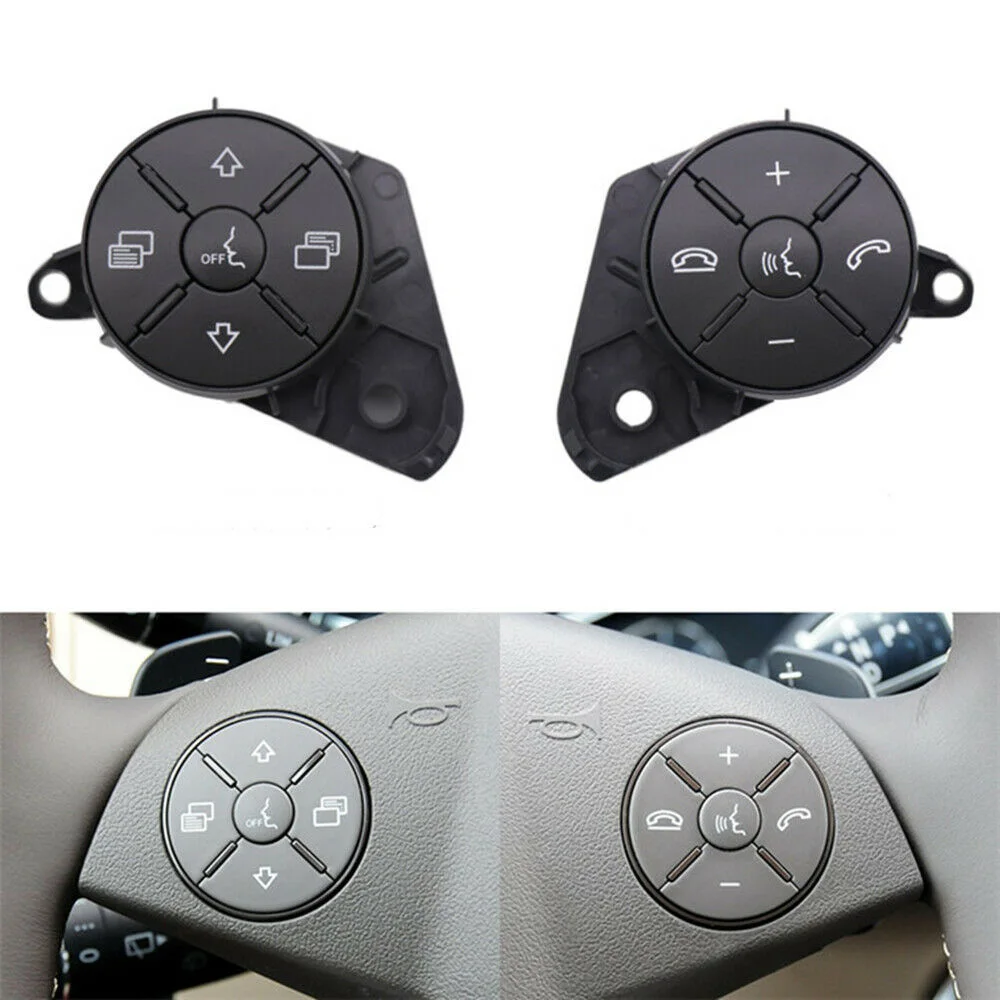 

A 164 870 06 58 Button covers A1648700658 Black Car Steering Wheel W251