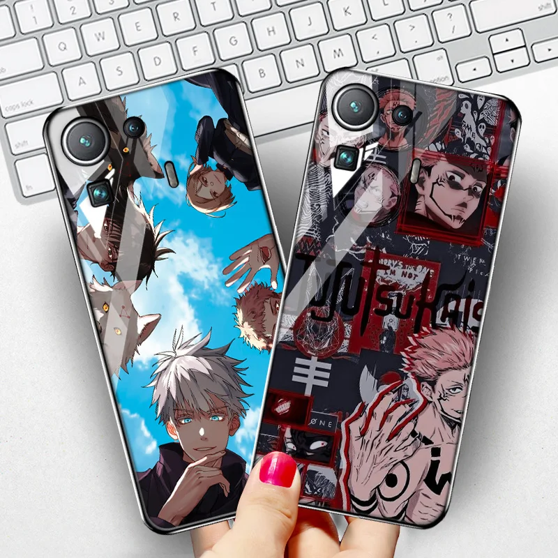 

For Xiaomi Redmi Note 9 Pro Case Jujutsu Kaisen Cases For Redmi Note 9S 9 S Tempered Glass Case Cover Note9 Pro Max Funda Shell