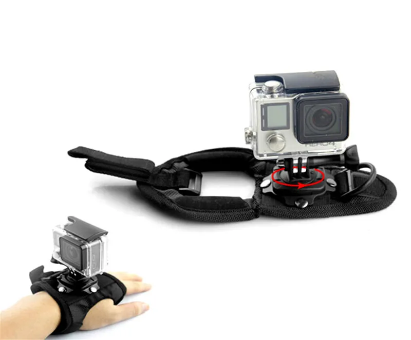 Крепление на запястье с поворотом 360 градусов для камеры Gopro Hero 9/8/7/6/5 SJCAM Xiaomi Yi|for