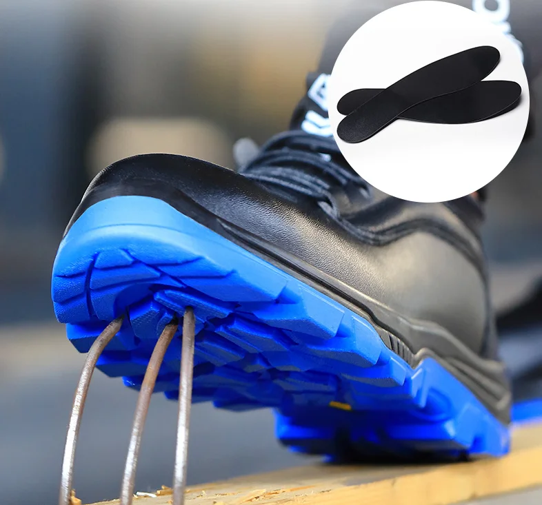 Водонепроницаемая Нескользящая рабочая обувь со стальным носком Мужская