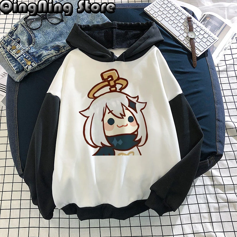 

Vintage Sweetshirts Kawaii Harajuku Anime Genshin Impact Women Streetwear Hooded Cool Oversized Hoodies Hooded Gothic Clothes