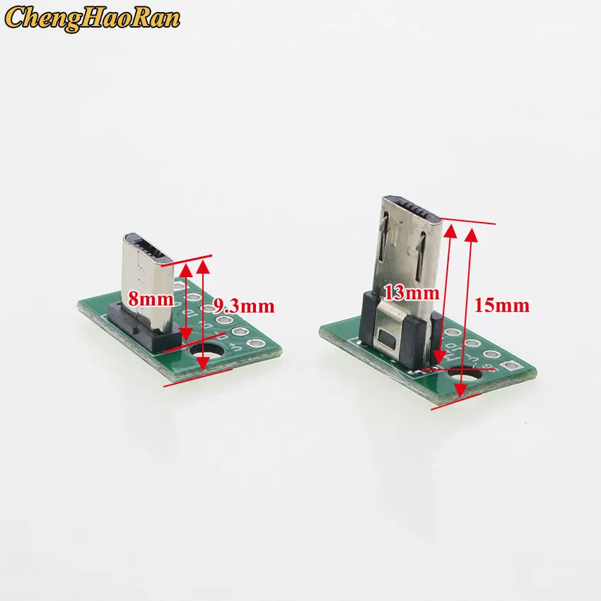 5 шт. вертикальный USB MiCroUSB Micro 2 0 Штекерный разъем PCB конвертер адаптер