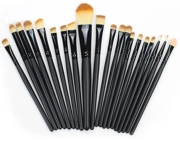 20 штук набор кисточек для макияжа Профессиональный Маркер Румяна Тени бровей