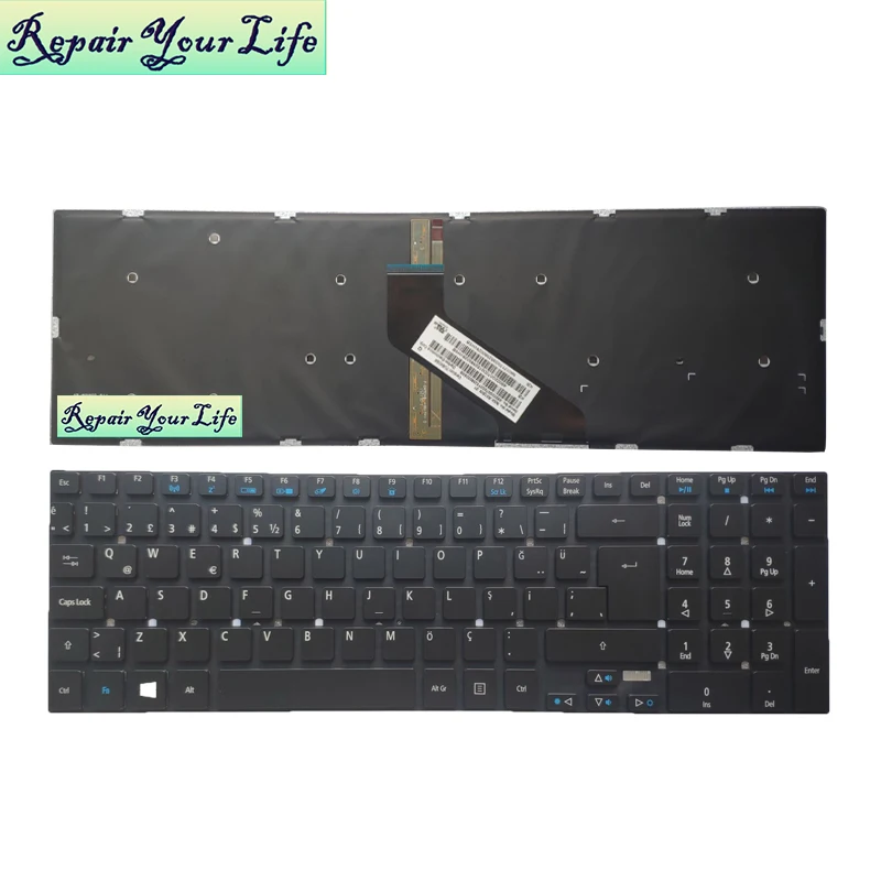 Клавиатура для ноутбука TR Турция Acer VN7-791 0T 49002G070D0T52580029VHSB NK17170G952580029VHSB черная