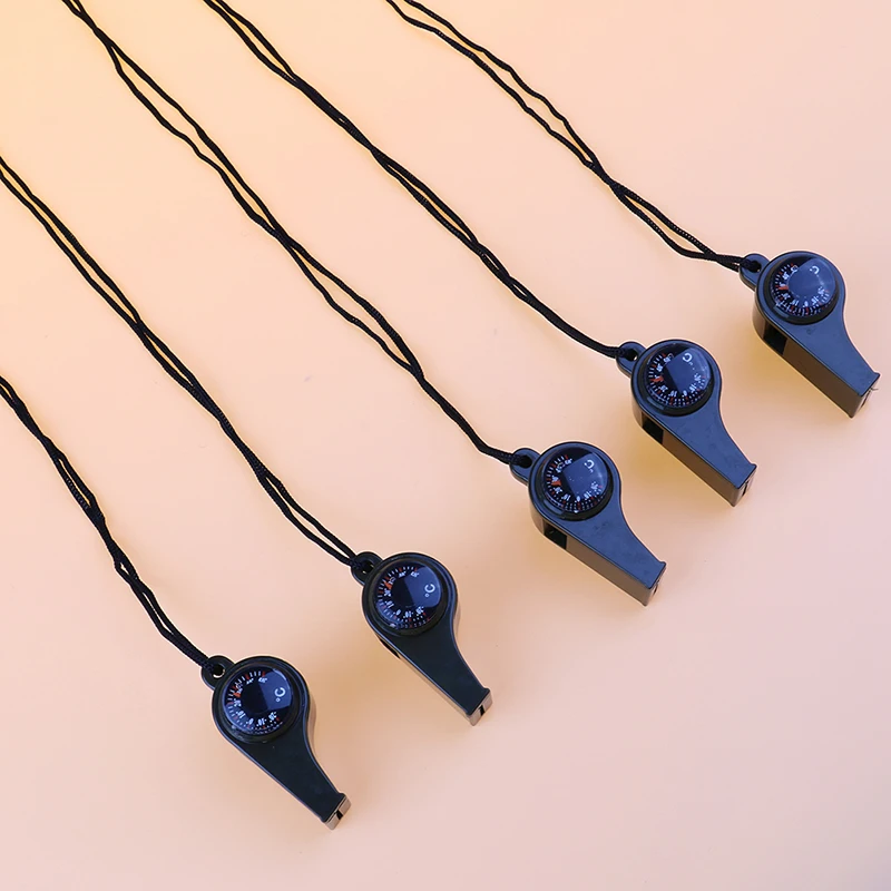 3 в 1 Многофункциональный походный аварийный спасательный свисток с компасом и