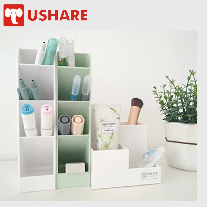 

Ushare многофункциональный 4 сетки Органайзер Escritorio Канцелярский набор для канцелярских принадлежностей креативные держатели для ручки маки...