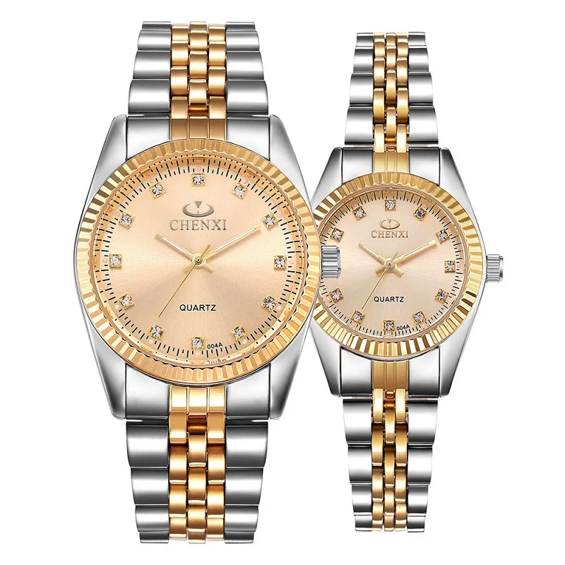 CHENXI Роскошные парные часы для женщин и мужчин влюбленных водонепроницаемые