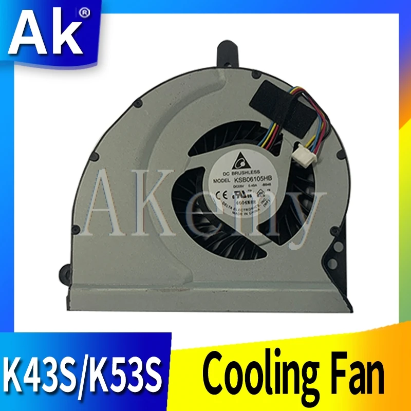 New laptop CPU cooling fan Cooler Notebook PC for ASUS ROG Strix FX503 FX503VD GL503VD GL503 FCN DC12 0.4A FCN4VBKLFAJN10 Laptop|Кулеры и