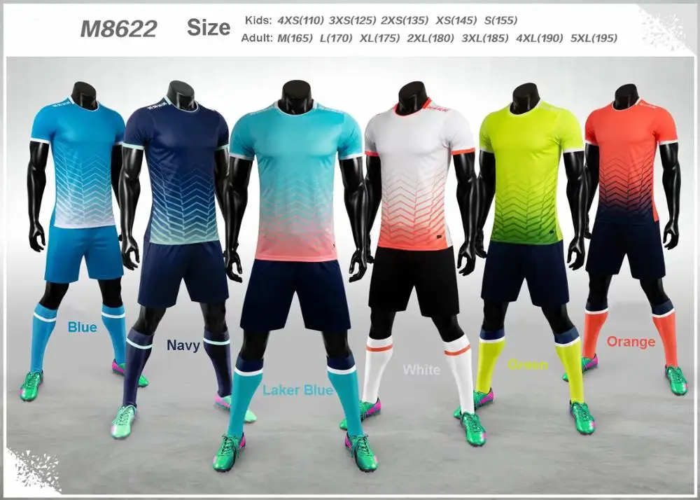 Персонализированные Взрослых детское футбольное Джерси Набор M8622 Футбол