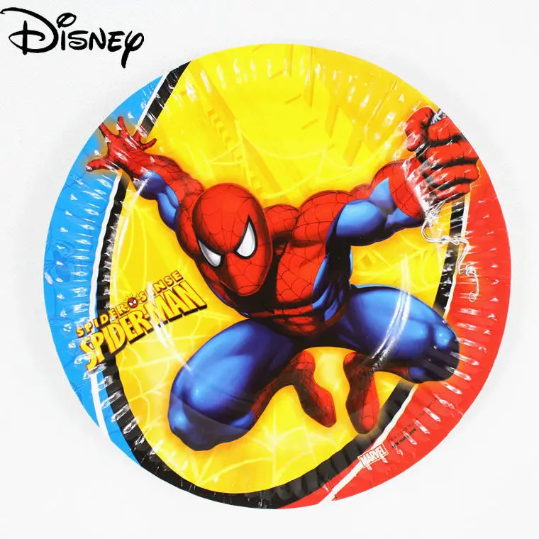 

Disney Cartoon Children's Birthday Cake Outdoor Picnic Plate Party Dressing Supplies Disposable Cartoon Tableware Paper Plate10