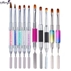 Ручка Monja для наращивания акрилового УФ-геля, для маникюра, с двумя головками