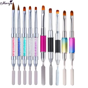 Ручка Monja для наращивания акрилового УФ-геля, для маникюра, с двумя головками