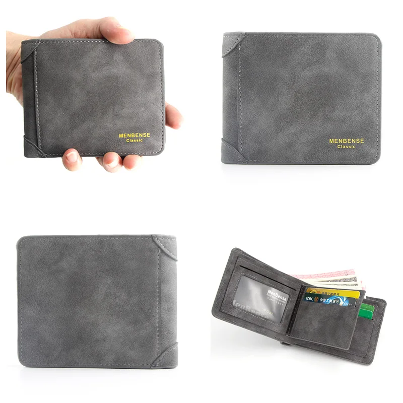 Fashionable men's wallet short multi-slot hand bag business button multi-function mobile phone | Багаж и сумки