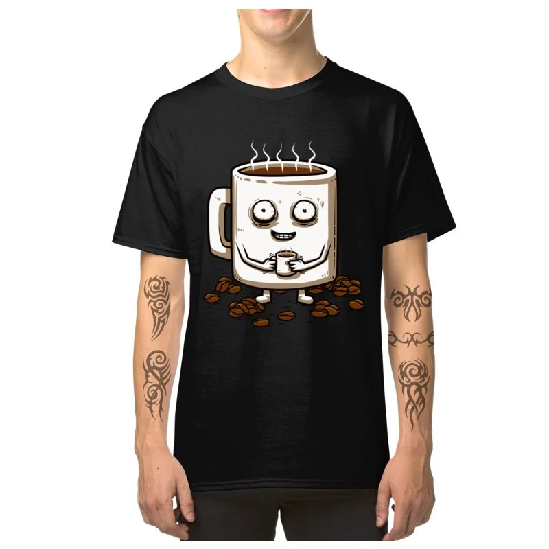 Безумный Макс футболка Для мужчин Кофе любовника со смешным утренний напиток