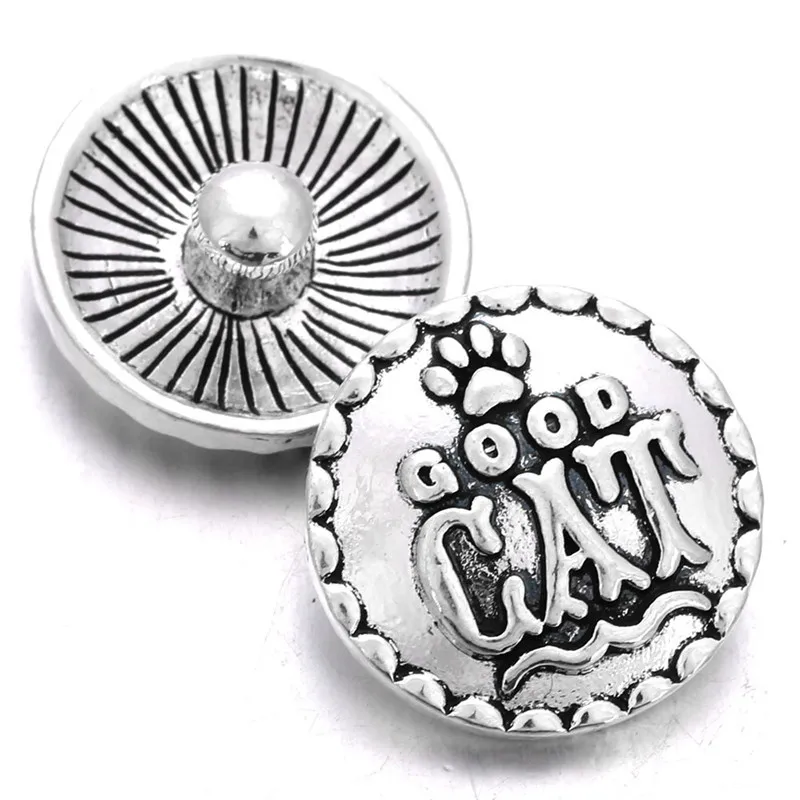 5 шт./лот металлическая кнопка 18 мм Мама собака для защелок браслетов ювелирных