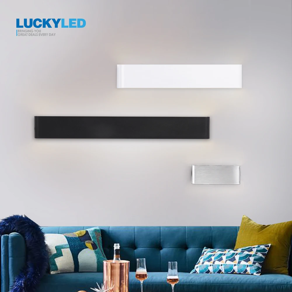 

LUCKYLED Led Wall Lamp Bedroom Bedside Sconce Wall Light AC 85-265V Bathroom Mirror Light Stairs Light for Bedroom Living Room