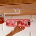 Кухня держатель для бумажных полотенец Self-клейкие принадлежности под шкаф шкафа рулон бумаги Ванная комната Туалетная бумага Вешалка Стеллаж для хранения