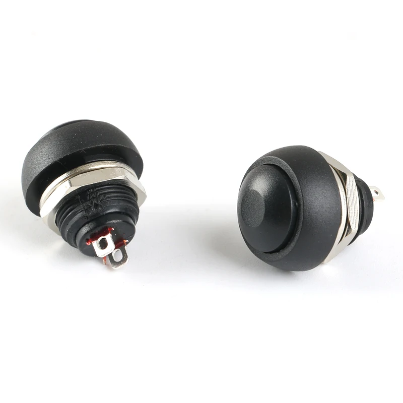 7 шт. мини 12 мм водонепроницаемый мгновенный кнопка включения/выключения Круглый