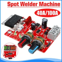 40a 100a digital spot welder machine time control board spot welding adjust time current transformer controller panel module