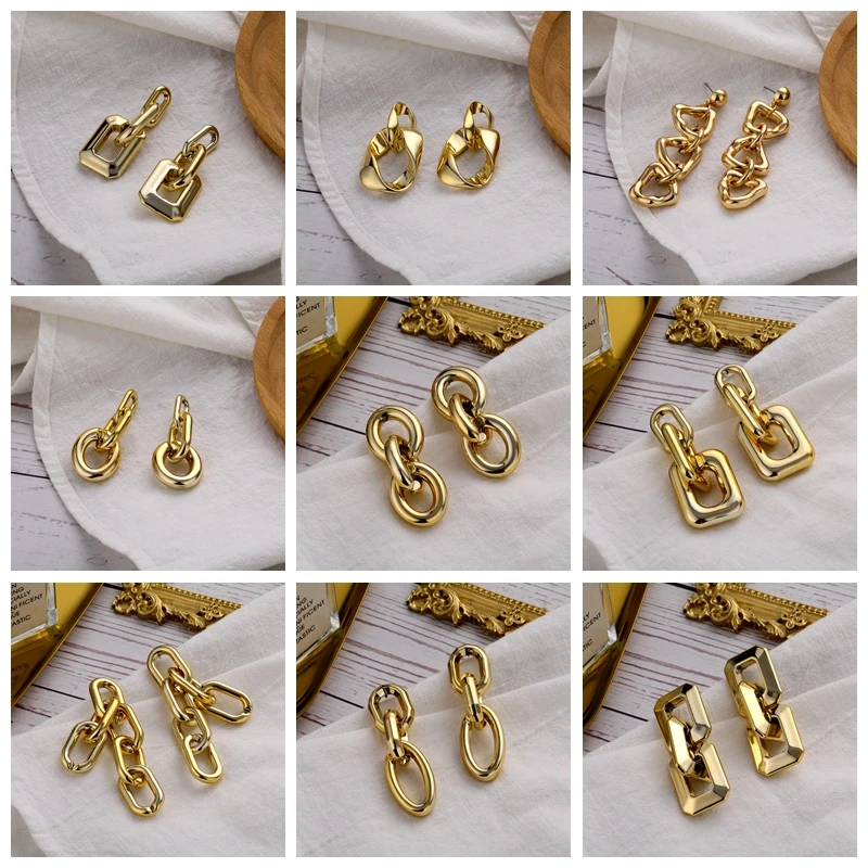 

UMKA Stainless Steel Hoop Earrings for Women Gold Silver Color Simple Circle Huggies Steampunk Accessories
