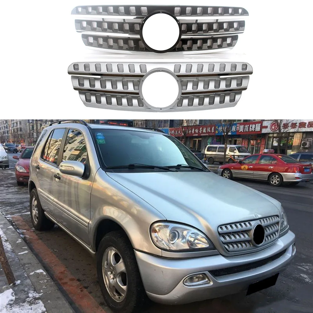 

Fit For Mercedes Benz W163 ML350 ML500 ML400 ML320 1998 1999 2000 2001 2002 2003 2004 Front Grille Honeycomb Mesh