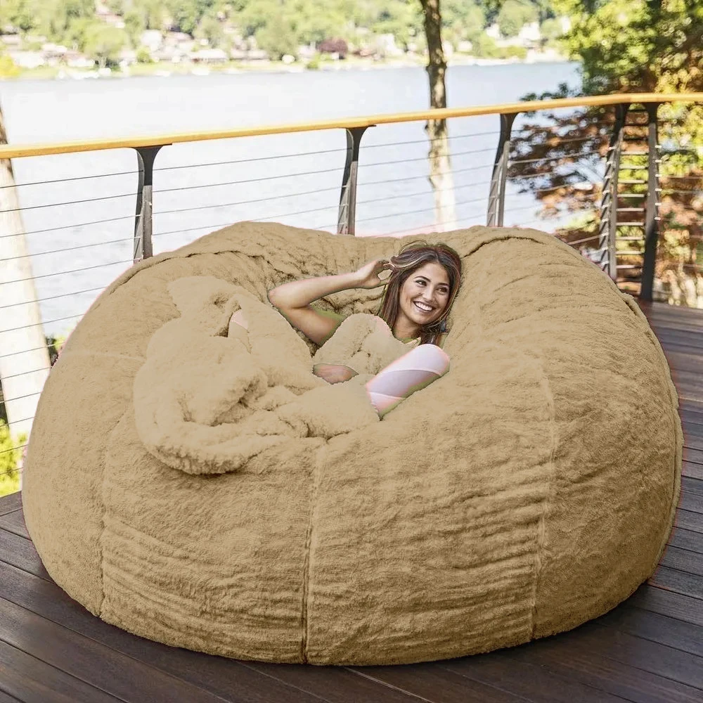 Дропшиппинг новинка гигантский чехол из бобов мягкий удобный пушистый меховой