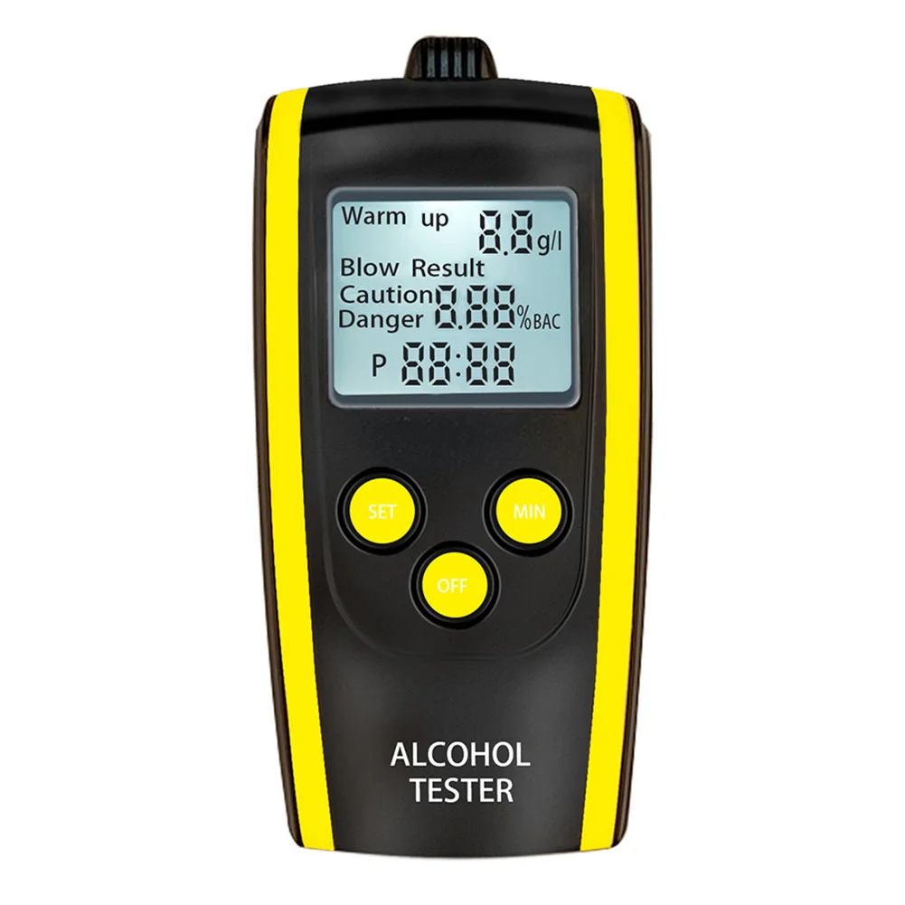 

HT-611 Portable High Precision LCD Digital Display Breath Alcohol Analyzer Breathalyzer Tester Non-Contact Body Alcoholicity