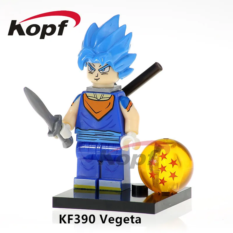 KF390 Without Box Одна распродажа фигурки Dragon Ball Z Freiza Black Goku идеальная ячейка Majin Buu Super Heroes строительные блоки детские игрушки подарок KF983 - Цвет: KF390 Without Box