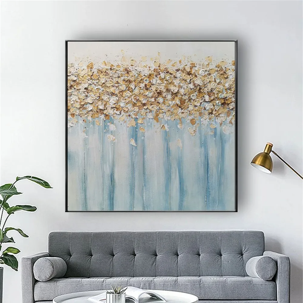 

Hand painted modern abstract money tree canvas wall art oil painting on canvas home decoration unique gift artwork No Frame art