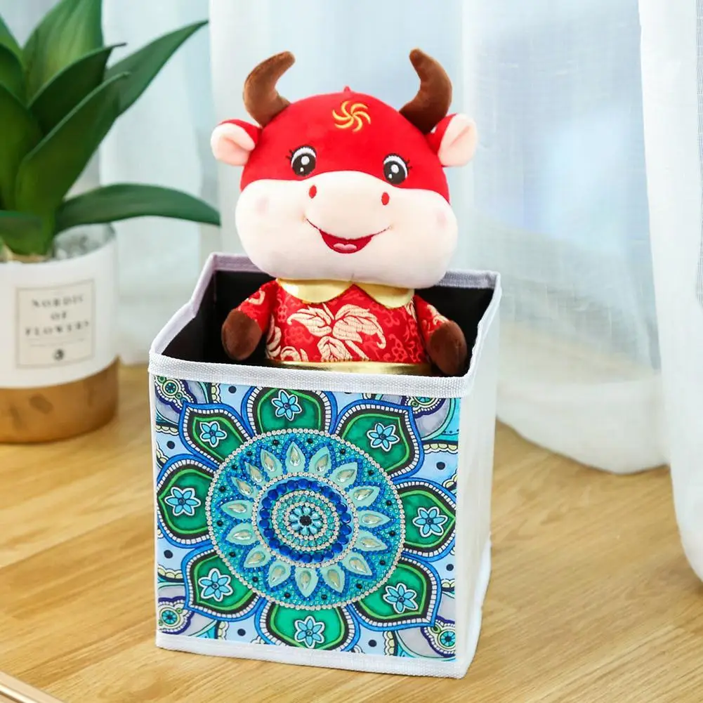 

Diamond Painting Storage Boxes Diamond Art Storage Bag Folding Box Cross Stitch Embroidery Case Special Shaped Drill Number Kit