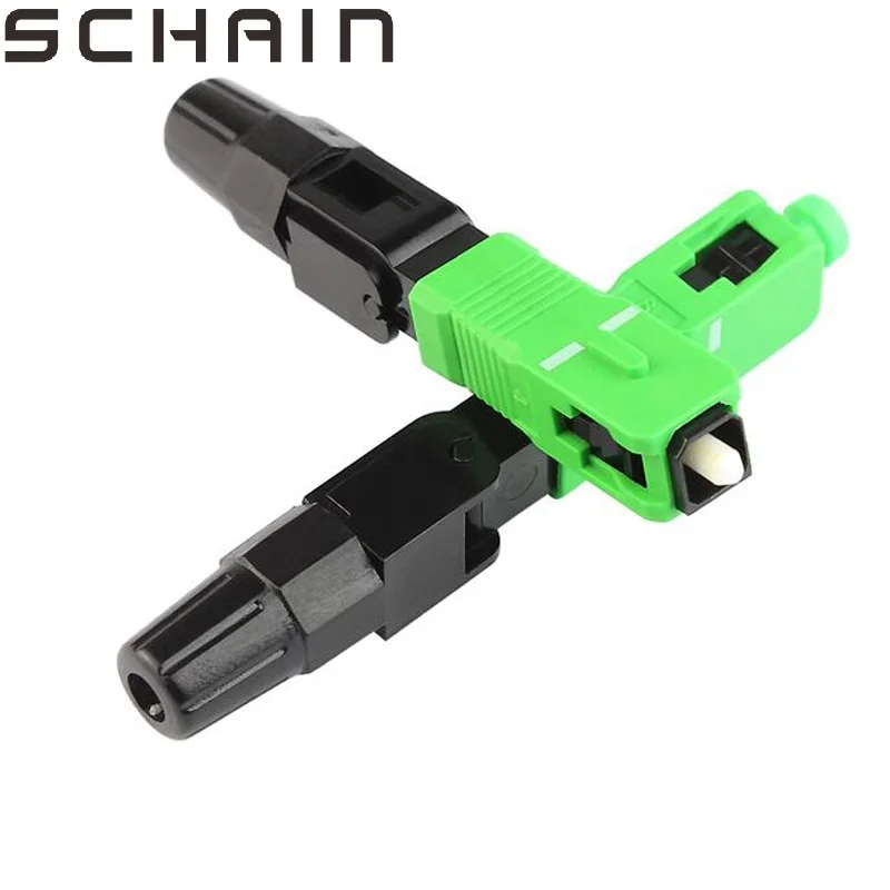 100 шт. SC APC Быстрый коннектор встроенный Волоконно Оптический FTTH инструмент