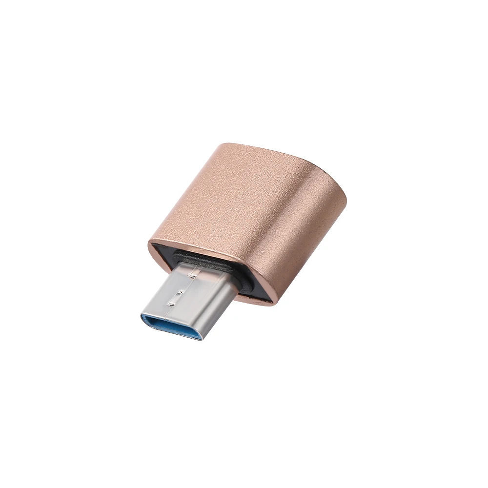 Металлический USB-C 3,1 type C к USB 3,0 адаптер конвертера OTG для смартфонов Android type C OTG адаптер 18*18*9 мм