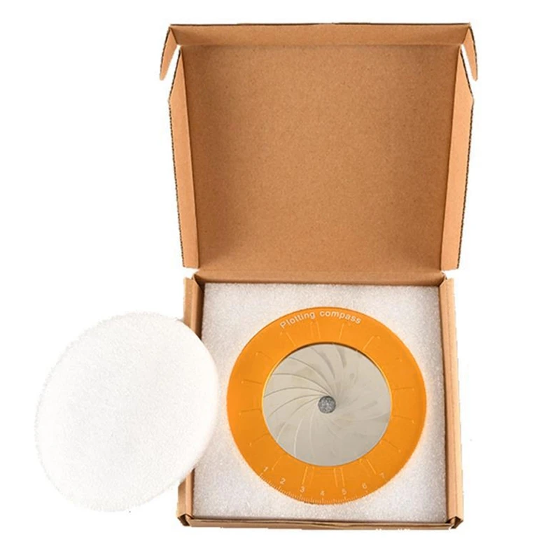 

Adjustable Drawing Ruler Creative Drafting Circle Tool Stainless Steel Plotting Compass Round Measurements Tools for Woodworking