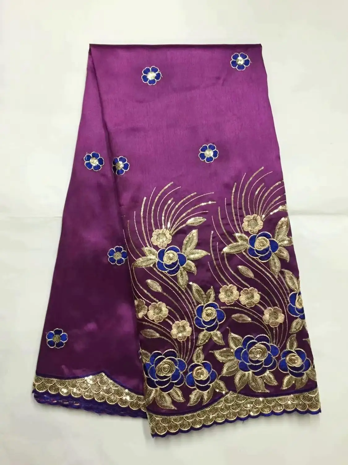 Африканский Джордж ткань высокого качества Индийский Шелк-сырец обертки горячий