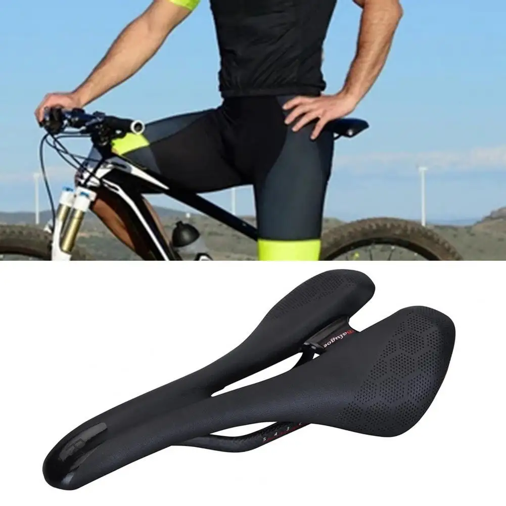 

High Strength Hollow Bicycle Seat Easy Install Ergonomic Design Bicycle Saddle Bow Saddle Road Carbon Fiber Saddle for Cycling
