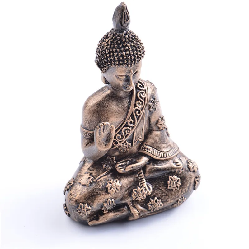 Смола статуя Будды креативный Сад Ретро дзен для медитации орнамент офис Sakyamuni