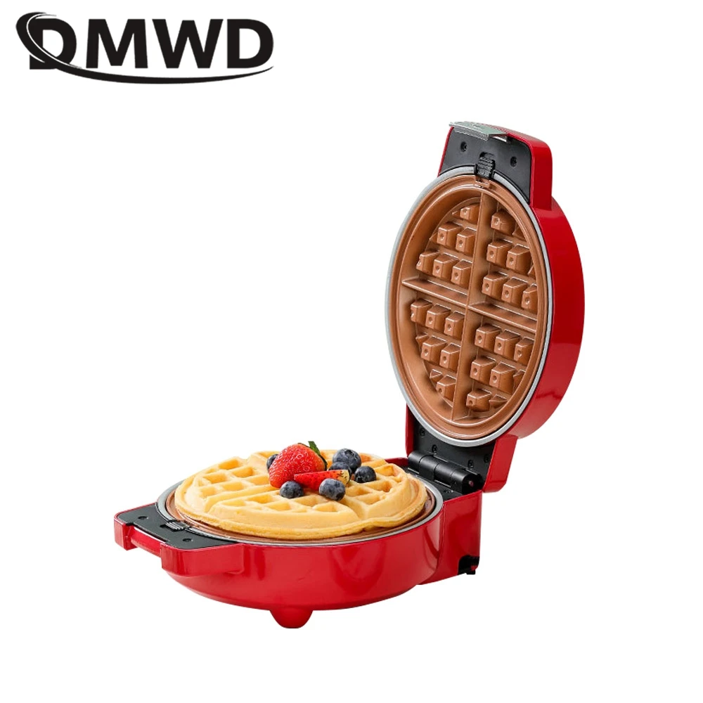 Harga DMWD Mesin Pembuat Donat Wafel Multifungsi Wajan Pemanggang Listrik Pembuat Sarapan Oven Pancake Pemanas Dua Sisi