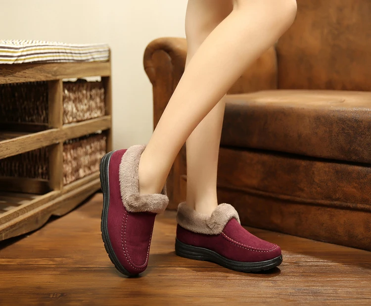 Зимняя теплая плюшевая Size35-42 женская зимняя обувь зимние ботинки теплые на меху с