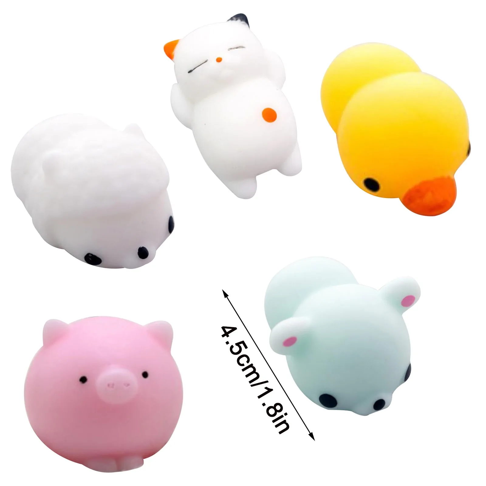

5Pack Cute Animal Toys Stress Relief Set Slow Rising Fidget Toys for Kids Adults Fidget Toys Spongy Decompression toy anti stres