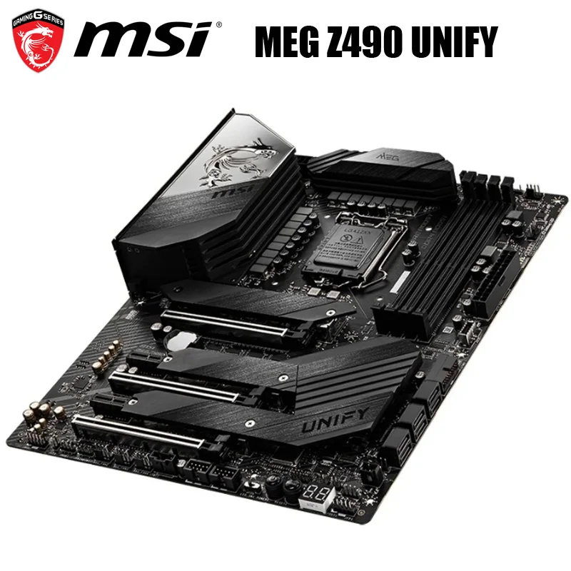 Новая материнская плата MSI Мег Z490 UNIFY LGA 1200 Intel DDR4 128 ГБ M.2 PCI-E 4 0 10-го поколения Core Wi-Fi 6