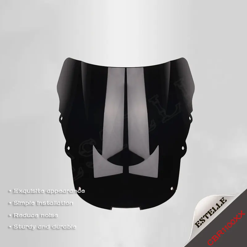 

For Honda CBR1100XX CBR 1100XX 1996-2007 2 colour high quality motorcycle black windshield double bubble windshield deflector
