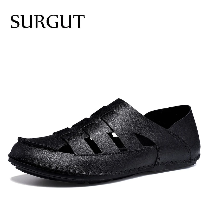SURGUT/Классические мужские мягкие сандалии Удобные новые летние крутые туфли в