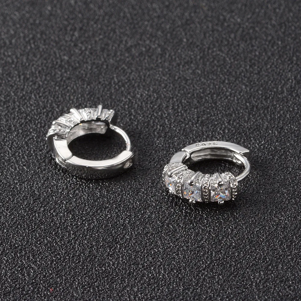 

2021New 925 Sterling Silver Fashion Jewelry AAA+ Zircon Ethnic Style Ear Earrings Woman's Classic Clothes With Gifts YDHE265