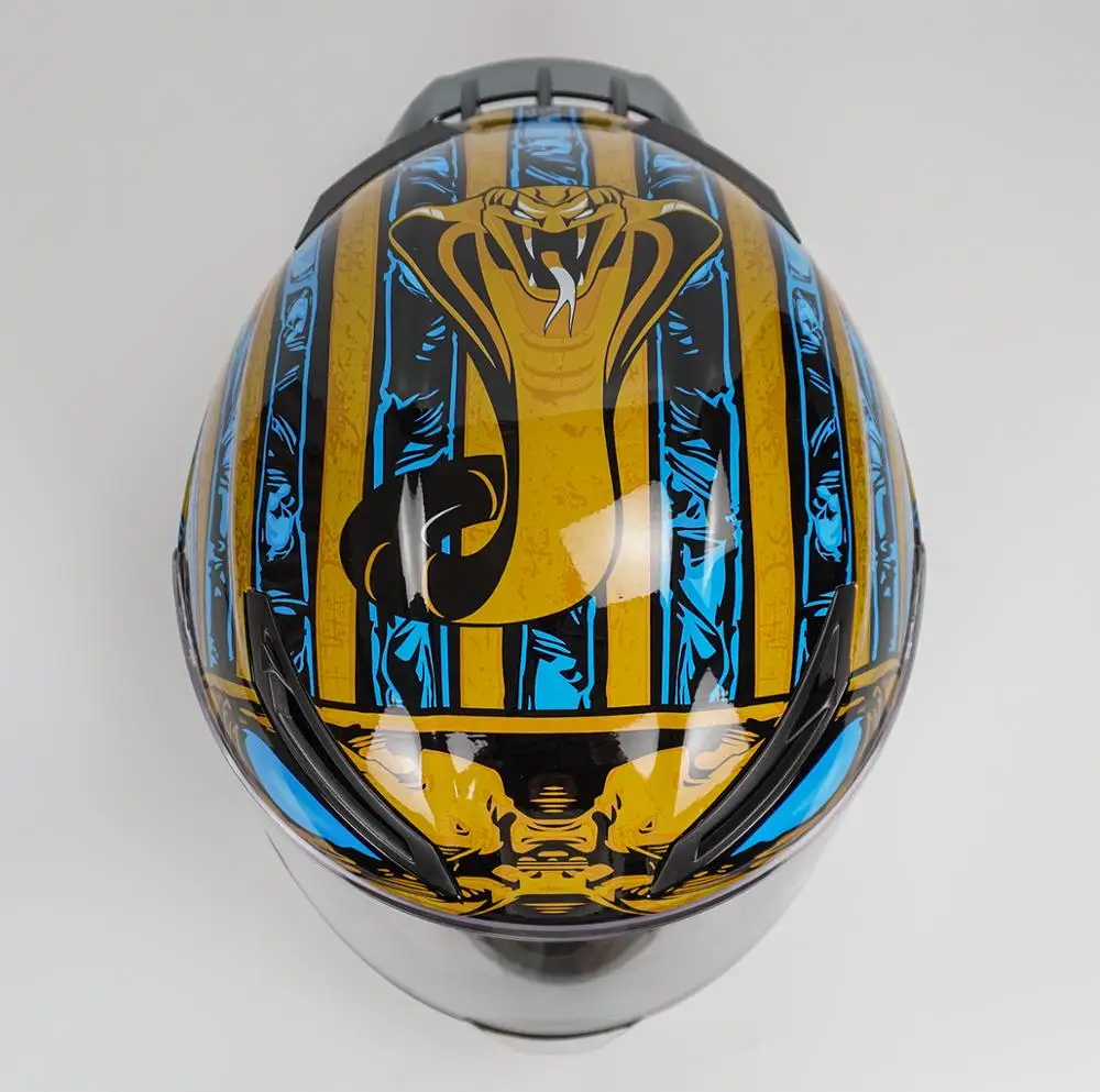 Мотоциклетный шлем на все лицо крутой фараона с большим шлемом для мотокросса