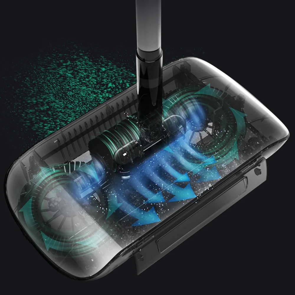 2 в 1 ручной подметально-уборочная машина с тряпкой для уборки дома 360 градусов