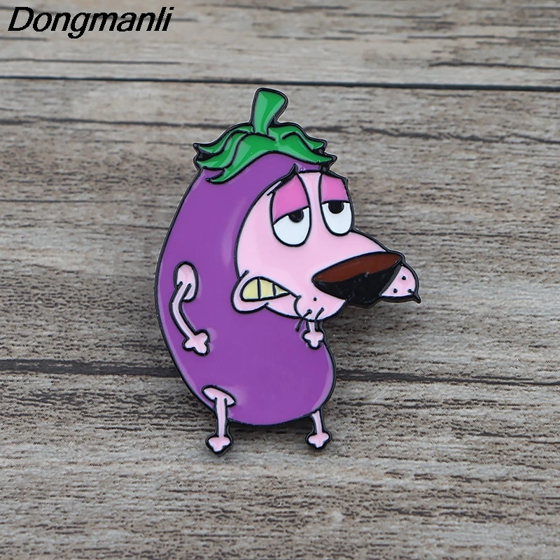 K502 собака забавные металлические броши и булавки эмалированная булавка для