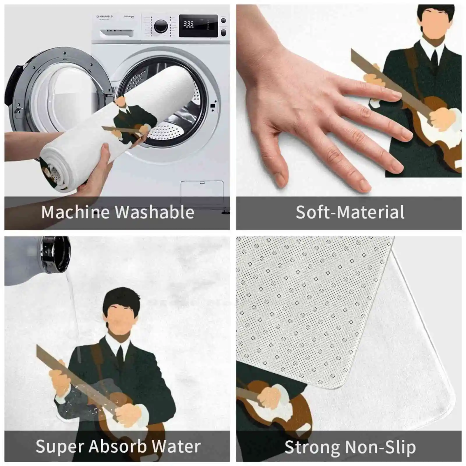 Paul Art 3D Household Goods Mat Rug Carpet Foot Pad Cheap Teenage Vsco Trendy Artsy Girls Cute Pinterest Computer Goals Teen - купить по