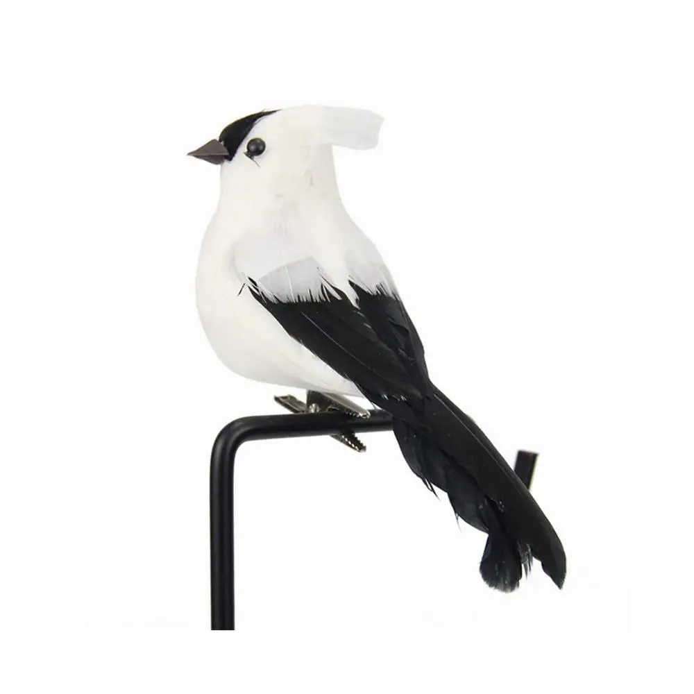 Прекрасные реалистичные Маленькие Птицы с зажимом искусственные перья