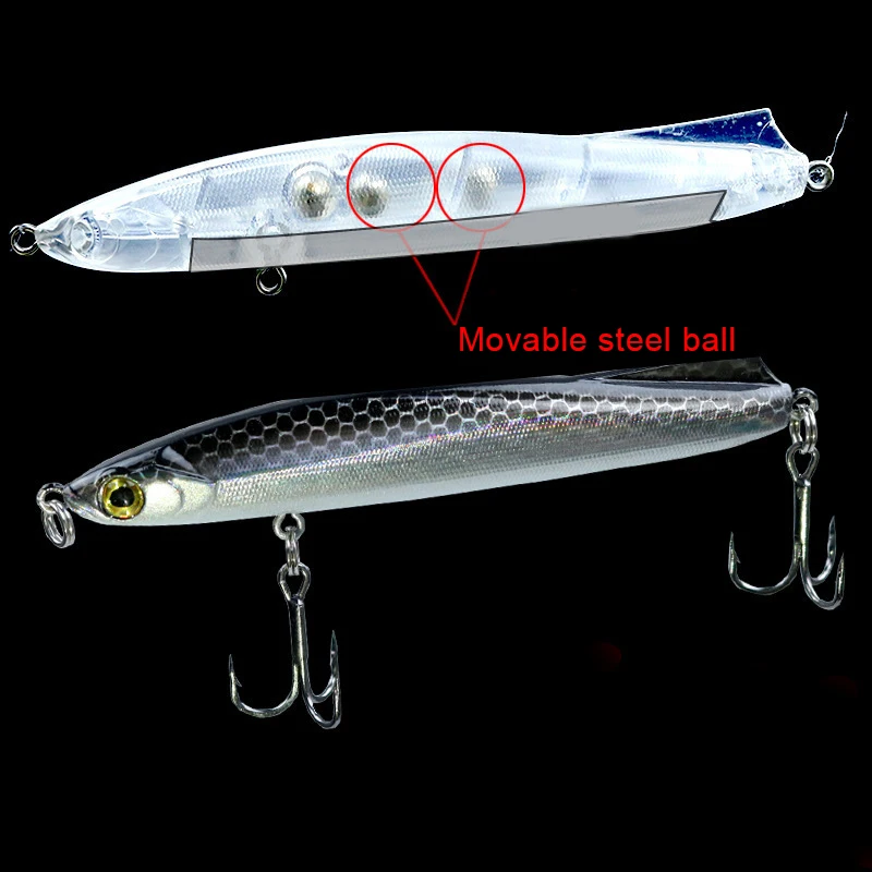 Искусственная Вибрирующая блесна 9 см Тонущая рыболовная карандаш с плавными