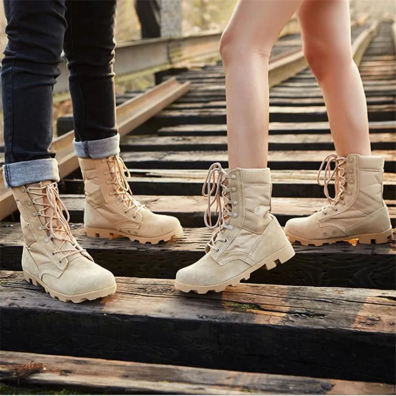 Ботинки походные тактические мужские Нескользящие армейские камуфляжные в